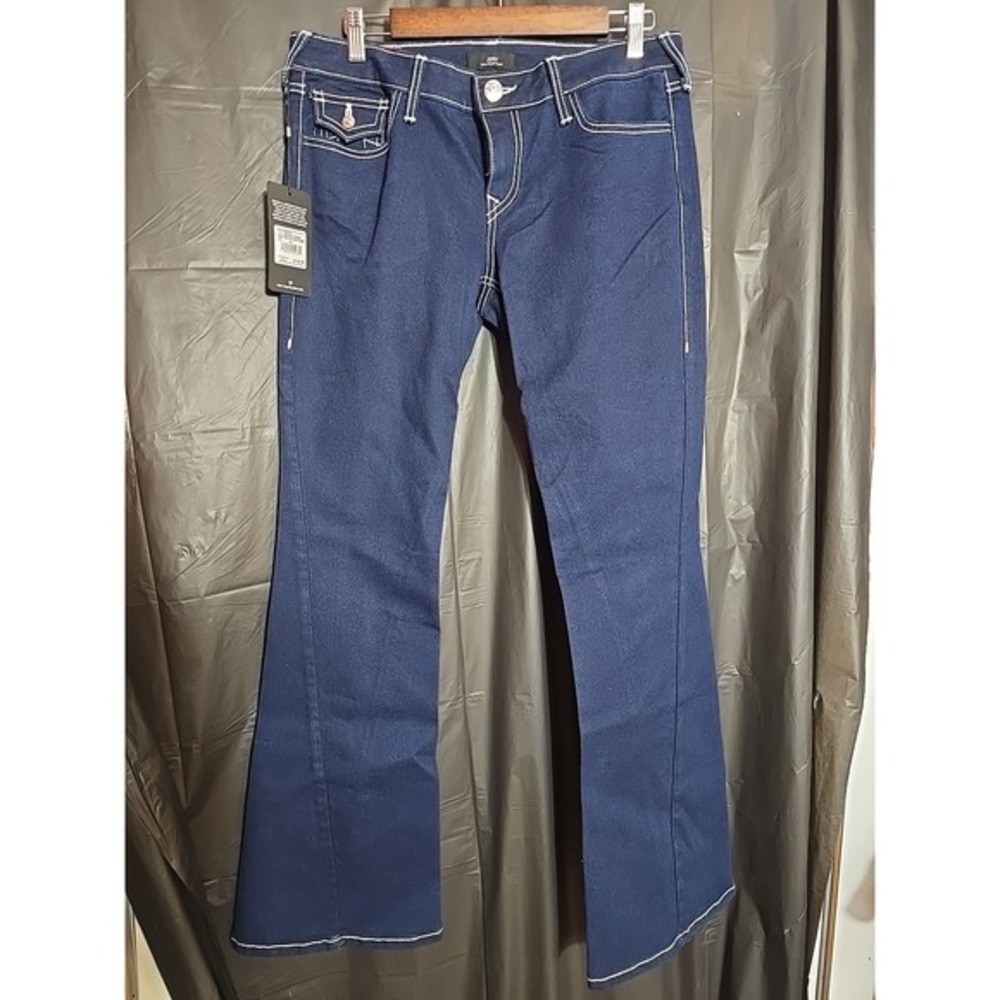 True Religion Joey Low Rise Flare In Body Rinse, 29x30 Women's, NWT MRSP 159